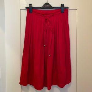 Club Monaco Red Midi Skirt